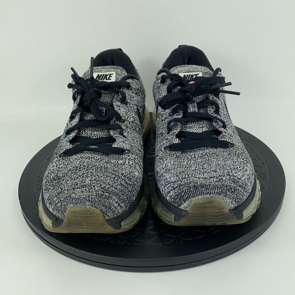 Nike Flyknit Air Max ‘Oreo’ Athletic Running Shoes 620469-105 Men’s Size 8.5 - Picture 3 of 13